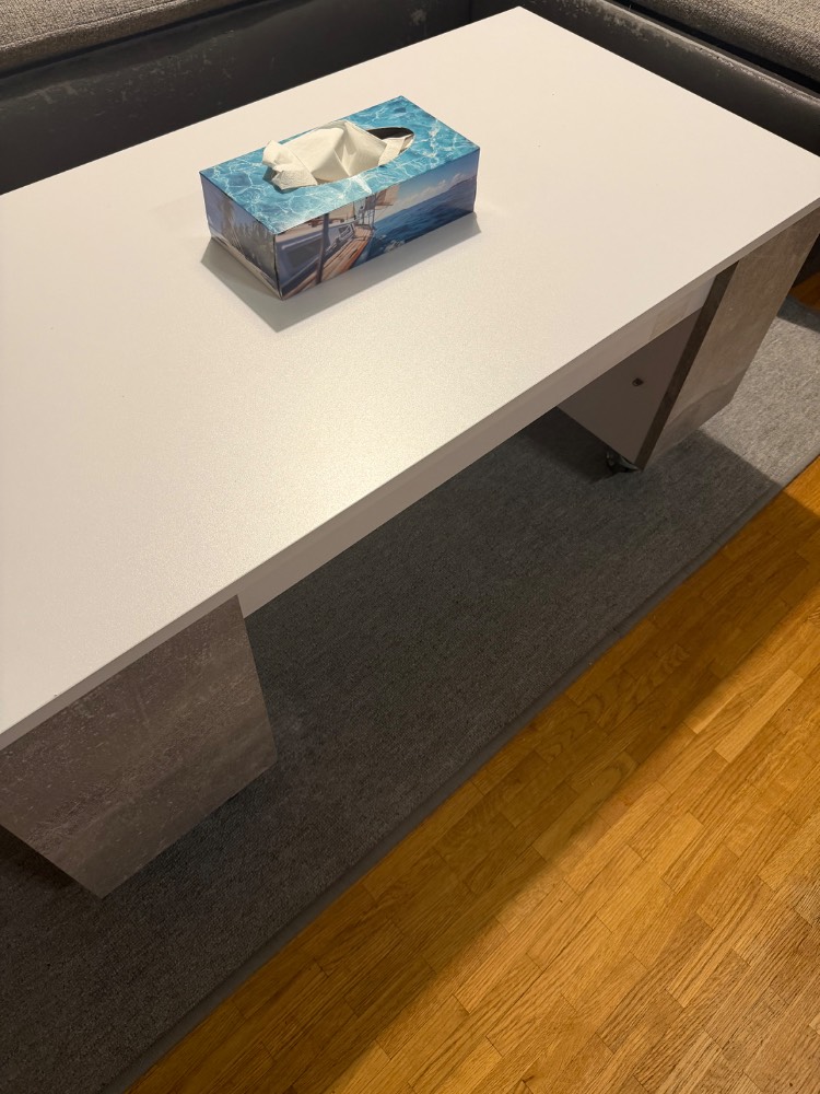 Couchtisch auf Rollen